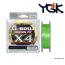 Плетёный шнур YGK G-Soul X4 Upgrade #0,2 размотка 150м зелёный