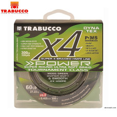 Шнур Trabucco Dyna-Tex 4X Power Moss Green диаметр 0,100 размотка 150м болотно-зелёный