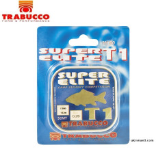 Леска монофильная Trabucco Super Elite T1 Carp Fishery диаметр 0,18мм размотка 50м прозрачная