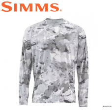 Реглан Simms SolarFlex Crewneck Prints Cloud Camo Grey размер S