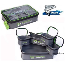 Набор емкостей Salmo Feeder Concept EVA 5 Big Zip Box Set 105B 5 емкостей
