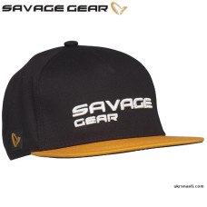 Кепка Savage Gear Flat Peak 3D Logo Cap One Black Ink