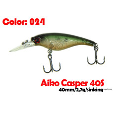 Воблер AIKO CASPER 40S 40 мм  тонущий 024-цвет