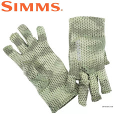 Перчатки Simms Ultra Wool Core 3 Finger Liner Hex Camo Loden размер S