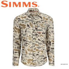 Рубашка Simms Challenger Shirt Ghost Camo Stone