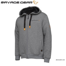 Реглан Savage Gear Classic Zip Hoodie размер L серый