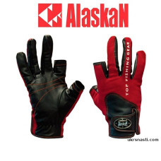 Перчатки двухпалые Alaskan AGWK-11 цвет красный/черный