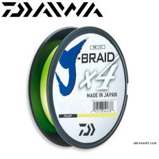 Шнур Daiwa J-Braid X4E #2,0 диаметр 0,19мм размотка 135м жёлтый