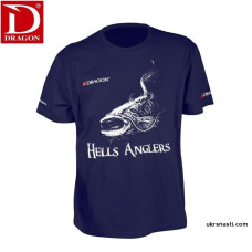 Футболка Dragon Hells Anglers СОМ размер S тёмно-синяя