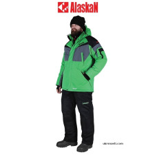 Костюм зимний Alaskan Dakota до -30°C размер 3XL цвет зеленый/черный  