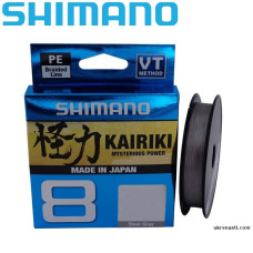 Шнур плетёный Shimano Kairiki 8 PE диаметр 0,13мм размотка 150м тёмно-серый