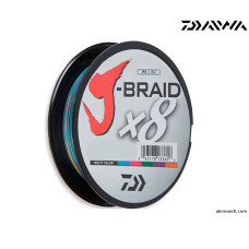 Шнур DAIWA J-Braid X8 размотка 150 м цвет разноцветный