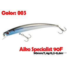 Воблер AIKO SPECIALIST 90F 90 мм  плавающий  003-цвет