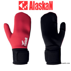 Варежки неопреновые Alaskan размер XL цвет красный/черный
