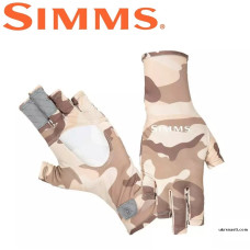 Перчатки Simms Bugstopper Sunglove Woodland Camo Sandbar