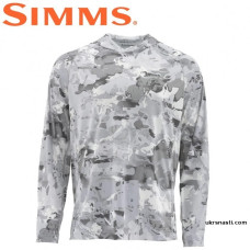 Худи Simms SolarFlex Hoody Print Cloud Camo Grey размер S