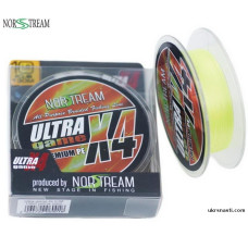Шнур Norstream Ultra game 4x диаметр 0,20 мм размотка 150 м цвет светло-желтый