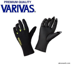 Перчатки Varivas Chloroprene Glove3 VAG-19 Black x Lime размер L-L