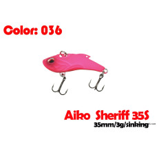 Воблер AIKO SHERIFF 35S 35 мм  тонущий  036-цвет 