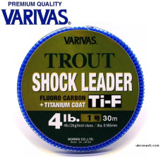 Флюорокарбон Varivas Trout Shock Leader Ti-F диаметр 0,165мм размотка 30м прозрачный