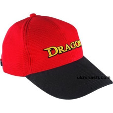 Кепка  DRAGON красная с черным козырьком