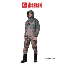Куртка забродная Alaskan River Master размер XXL цвет темно-оливковый/серый