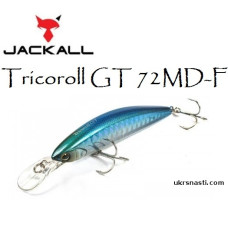 Воблер плавающий Jackall Tricoroll GT 72MD-F длина 7,2 см вес 6,6 грамм 