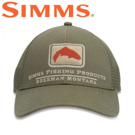 Simms Trout Icon Trucker Riffle Green