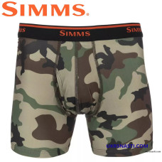 Трусы Simms Boxer Brief CX Woodland Camo размер M