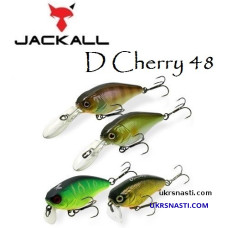 Воблер плавающий Jackall D Cherry 48 длина 4,8 см вес 7,6 грамм