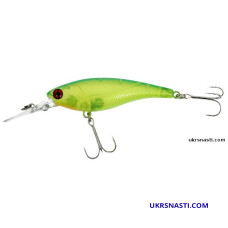 Воблер суспендер Jackall Soul Shad 58SR SP длина 5,8 грамм вес 5,5 грамм цвет YK lime chart