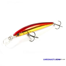 Воблер плавающий Jackall Midia 88F длина 8,8 см вес 8,6 грамм цвет haku red & gold
