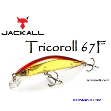 Воблер плавающий Jackall Tricoroll 67F длина 6,7 см вес 3,9 грамм