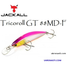 Воблер плавающий Jackall Tricoroll GT 88MD-F длина 8,8 см вес 10,8 грамм