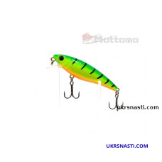 Воблер Mottomo Bang Minnow 65SP 6,3 грамм Цвет Lime Tiger Суспендер