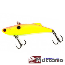 Воблер Mottomo Blade VIB 90S 28 грамм Тонущий цвет Chartreuse Pink